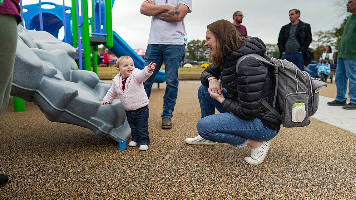 Randolph special needs playground 100 Hometowns