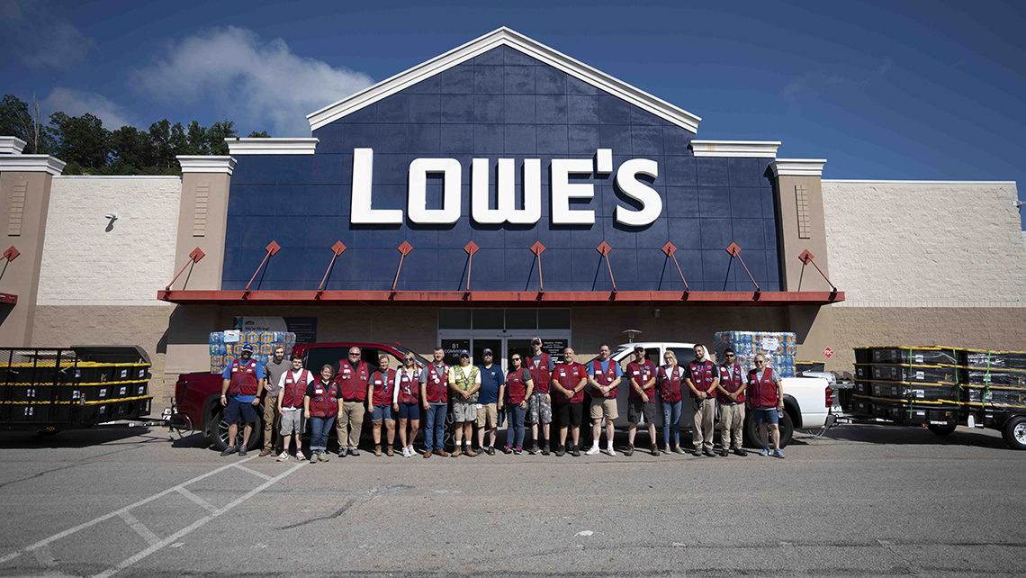 Lowe's associates provide disaster relief supplies to Kentucky flood victims