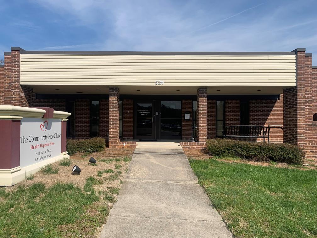 Front of The Community Free Clinic