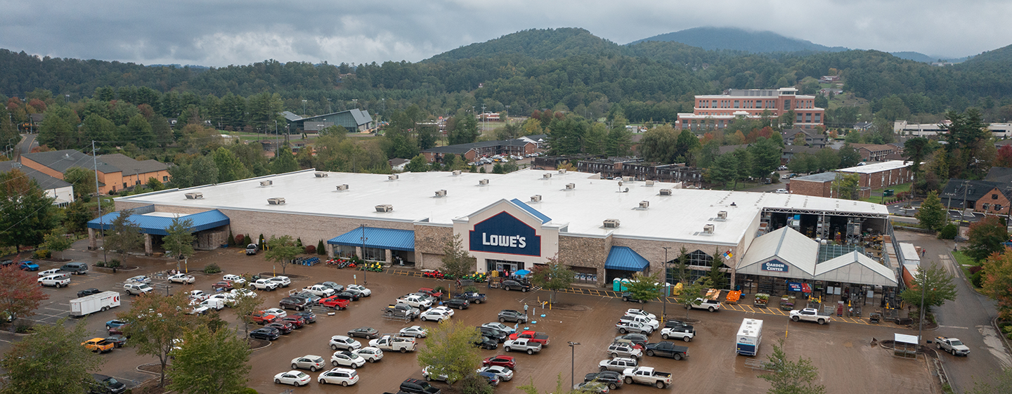 Lowe's store in Boone, NC after Hurricane Helene