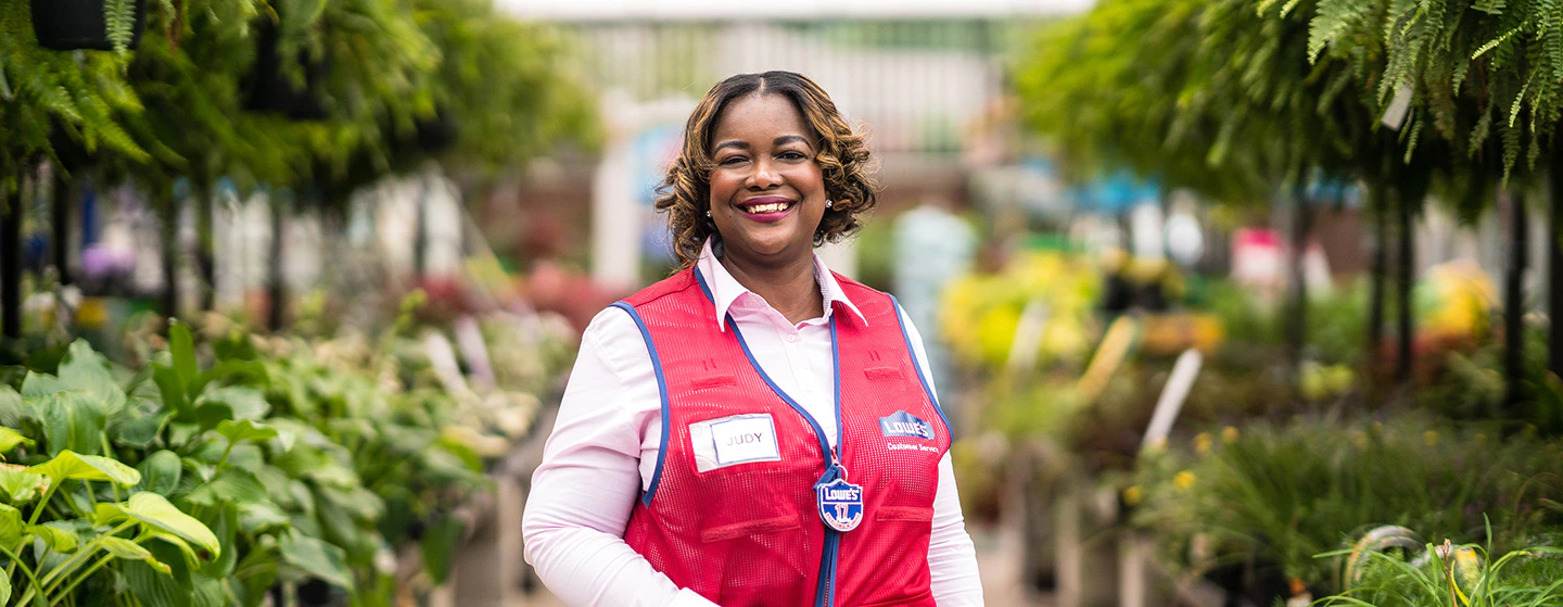 Lowe's associate Judy Lamitie smiling