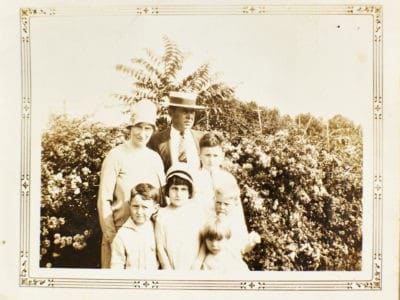 Bob adams family 4039 bob second row right of sister