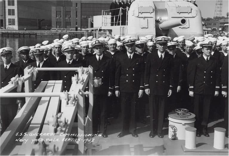 Uss gherardi commissioned 1942