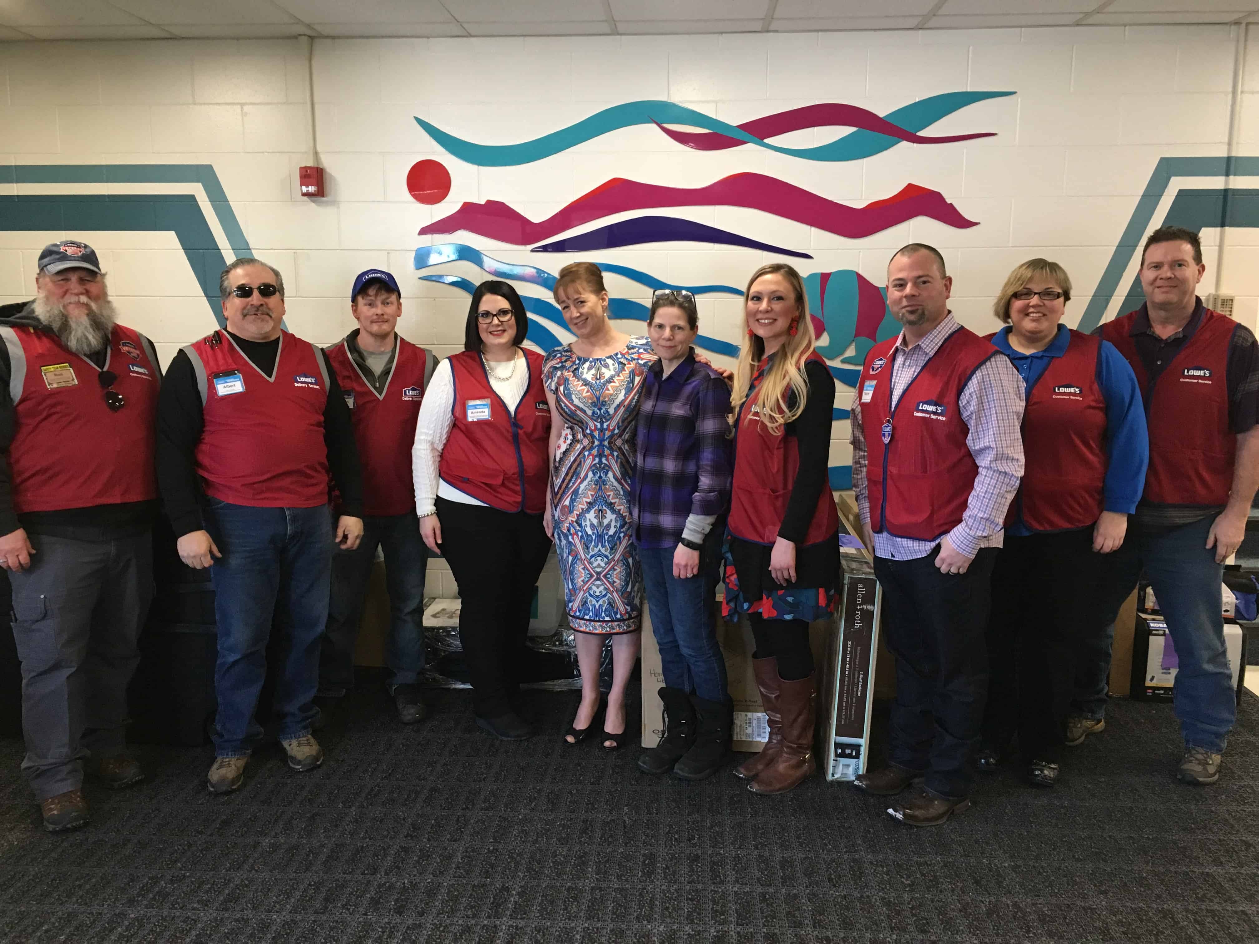 Lowe’s associates surprise teachers displaced by Alaska earthquake