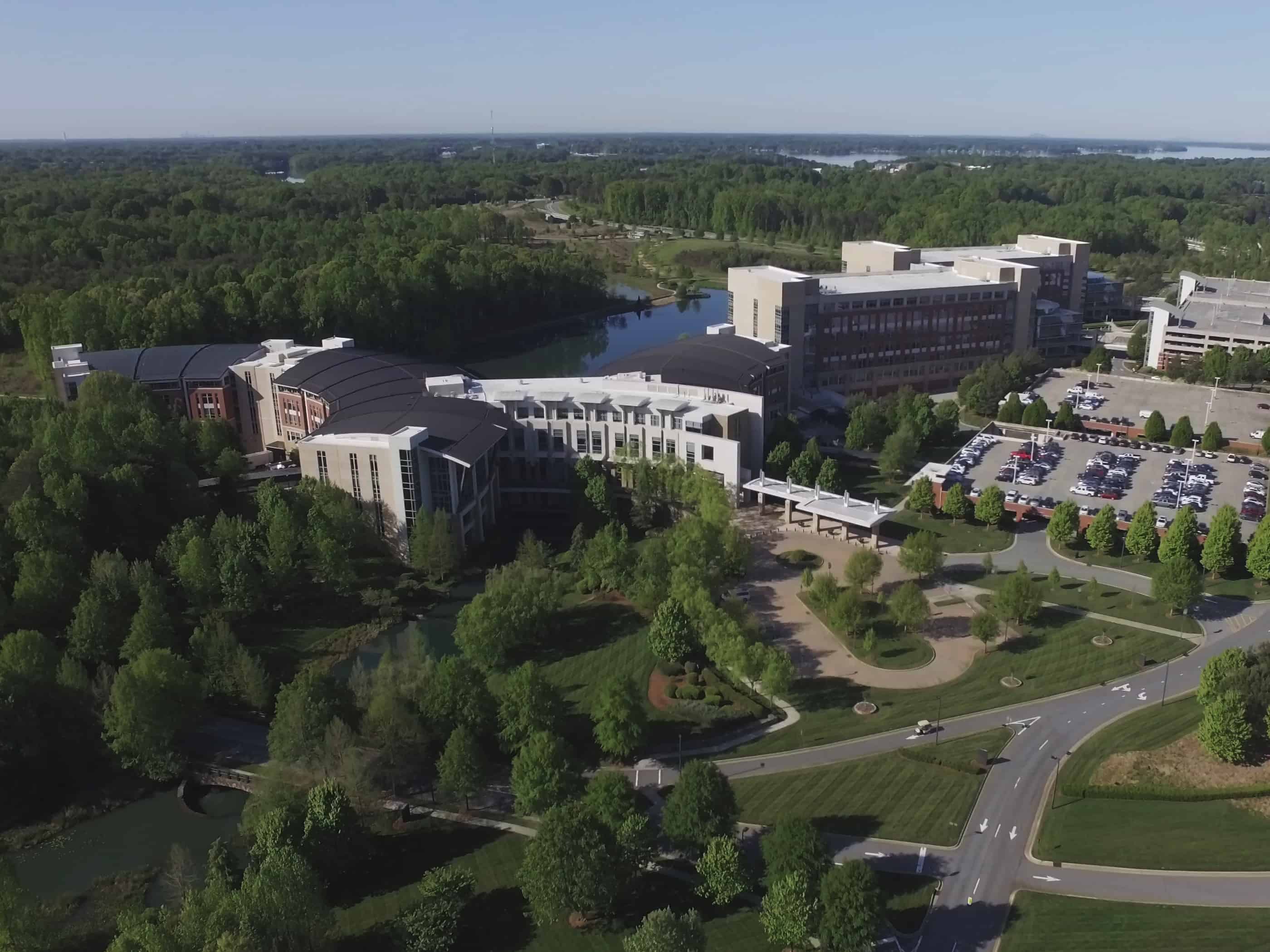 Take a drone tour of Lowes corporate campus