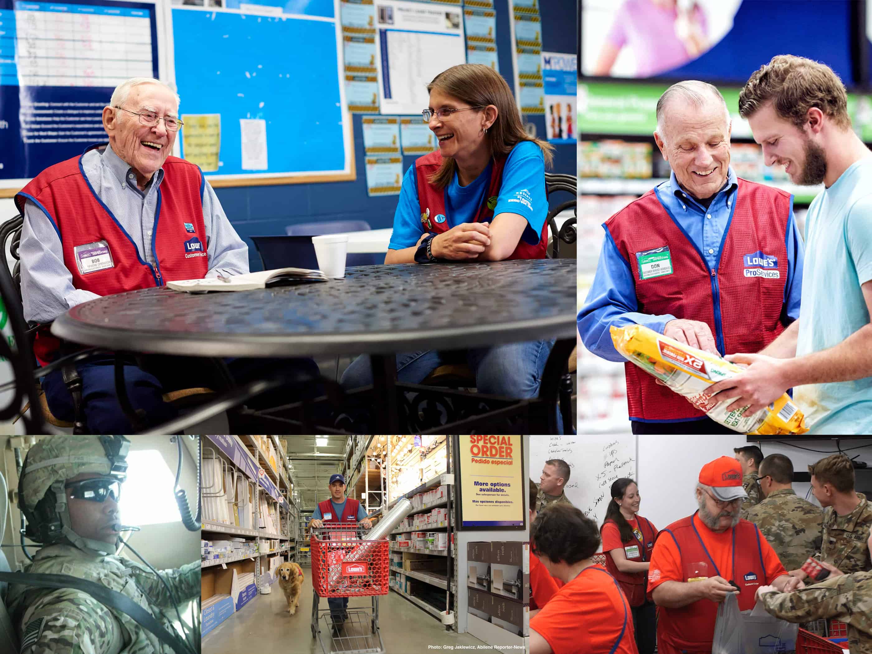 Lowes says thank you to us military veterans and their families